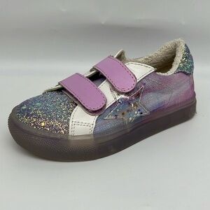 Steve Madden Kids Trezume Lilac Multi - Sparkle Glitter No Lace Closure Girls 10